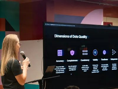 Presenting on dimensions of data quality